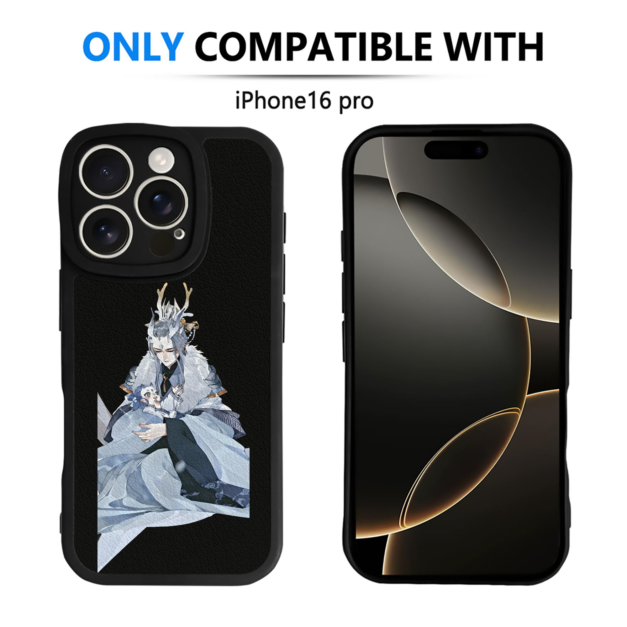 （画像用） Ne Zha 2 ナタ 魔童の大暴れ 【iPhone 16シリーズ対応】シリコンスマホケース（レザー調） 材質：シリコン